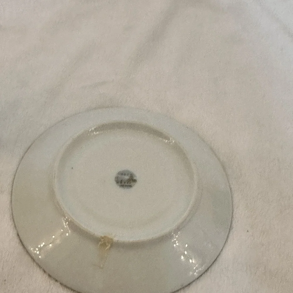 Vintage Made in China Pagoda Mark Roses Coffee Tea CUP & SAUCER‎